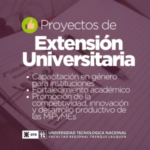 LA FRTL UTN RECIBIÓ EL VISTO BUENO EN TRES PROYECTOS DE EXTENSIÓN UNIVERSITARIA