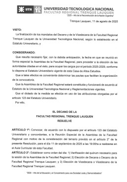 Asamblea de Facultad Regional